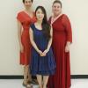 The Coaching Divas Role Preparation Program w/ Sondra Kelly & Michelle Alexander, Boston University, July 2013.  L to R: Jill Carnay (Lucia di Lammermoor), Shinhee Kim & Karen Amlaw (Tosca).